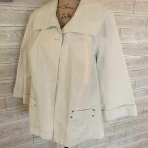 JGHook Wide collar A-line jacket